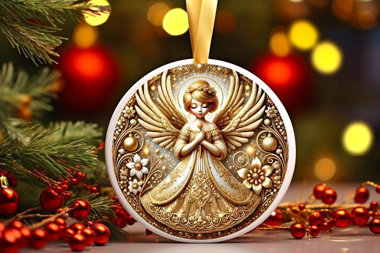 Round Christmass Ornament PNG