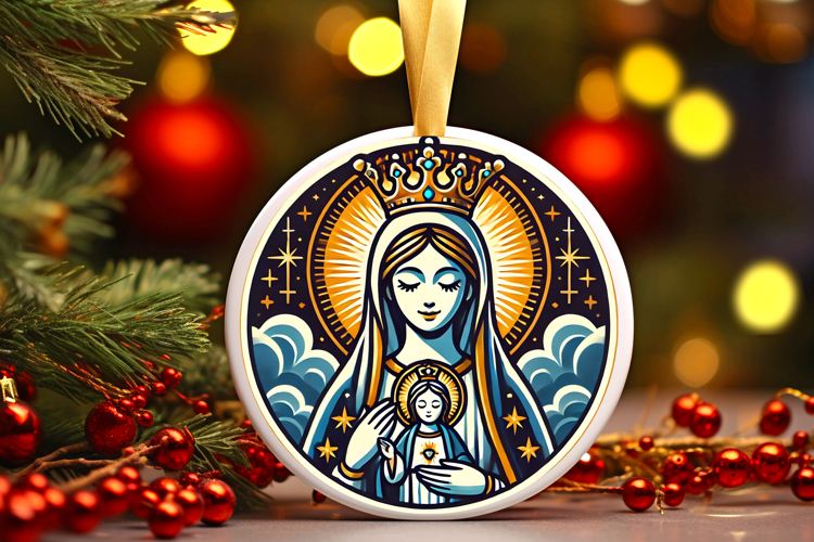 Round Christmass Ornament PNG
