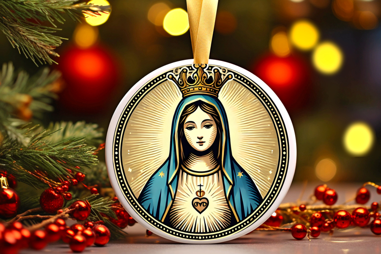 Round Christmass Ornament PNG