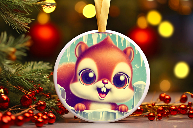 Round Christmass Ornament PNG