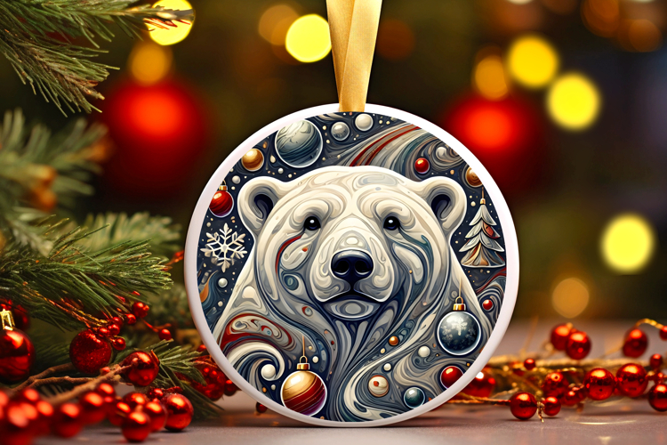 Round Christmass Ornament PNG