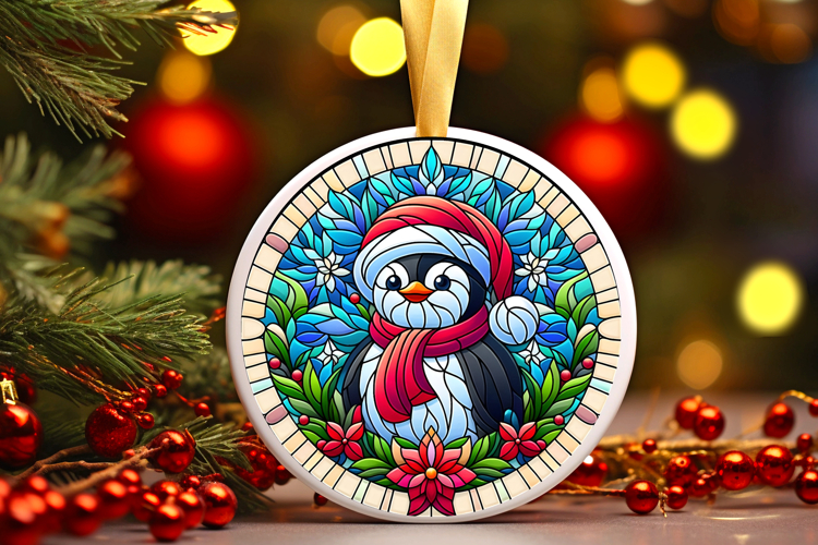 Round Christmass Ornament PNG