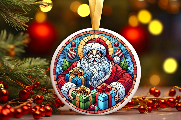 Round Christmass Ornament PNG
