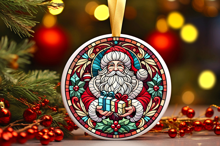 Round Christmass Ornament PNG