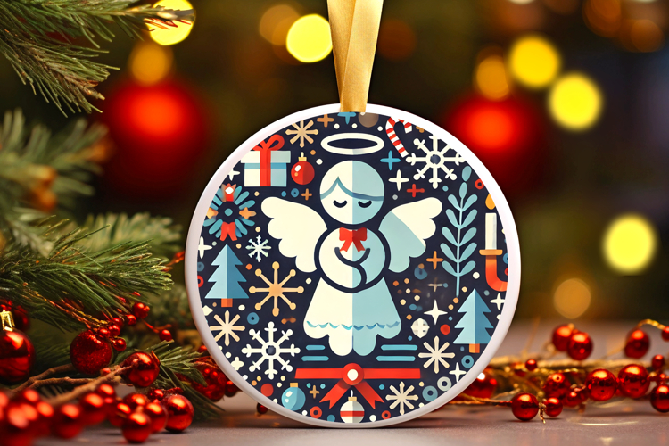 Round Christmass Ornament PNG