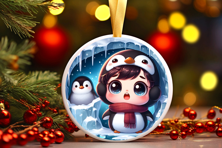 Round Christmass Ornament PNG