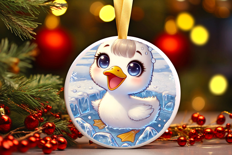 Round Christmass Ornament PNG