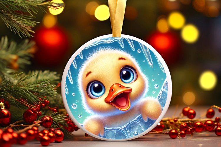 Round Christmass Ornament PNG