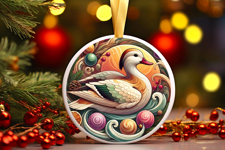 Round Christmass Ornament PNG