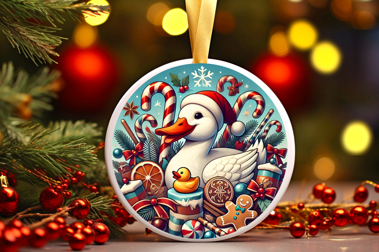 Round Christmass Ornament PNG