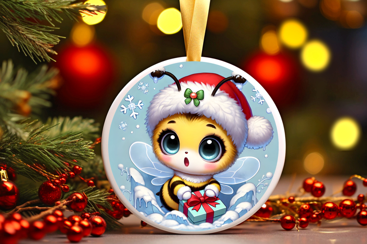 Round Christmass Ornament PNG