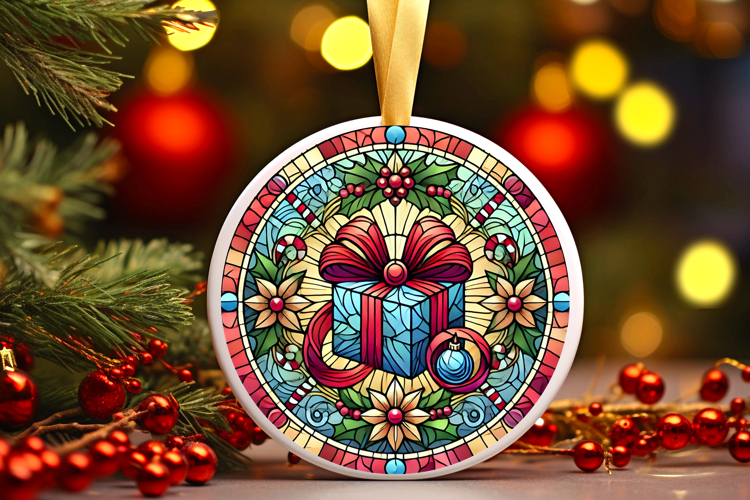 Round Christmass Ornament PNG