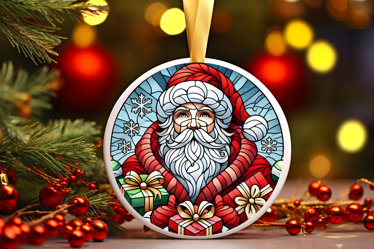 Round Christmass Ornament PNG