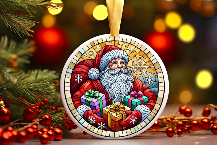 Round Christmass Ornament PNG