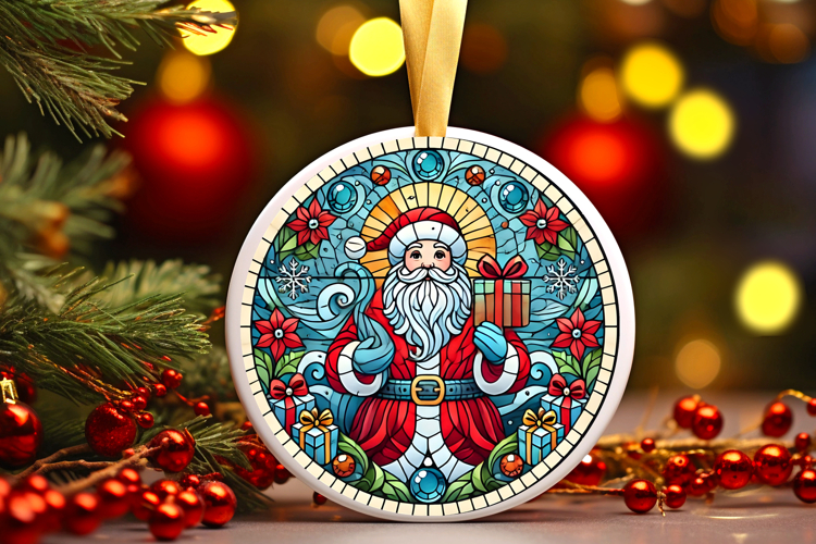 Round Christmass Ornament PNG