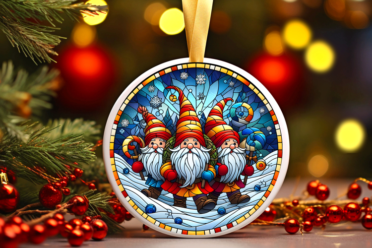 Round Christmass Ornament PNG