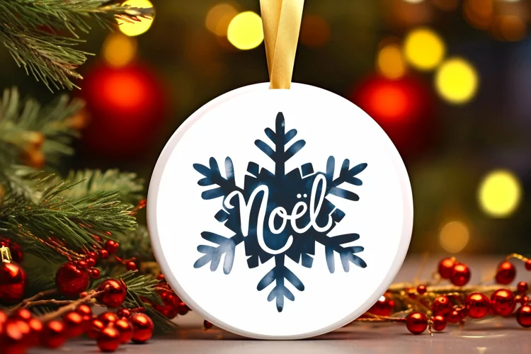 Noel Snowflake Sublimation PNG