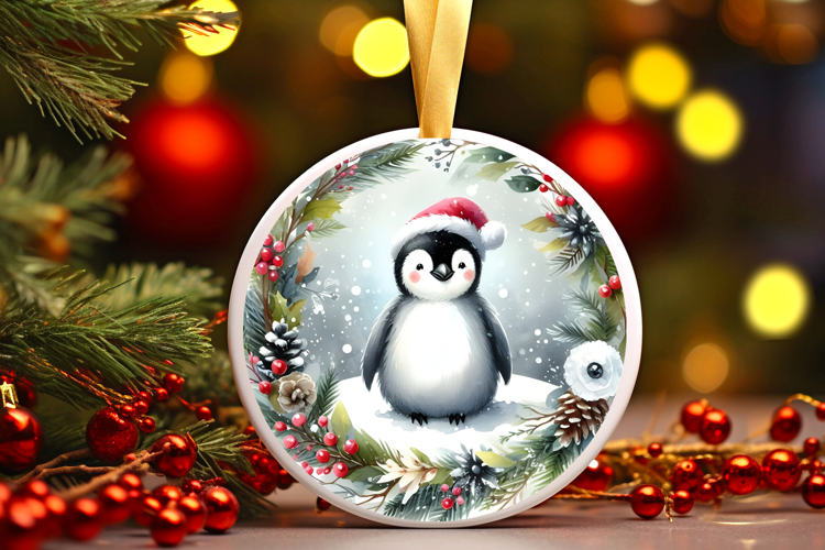 Round Christmass Ornament Sublimation|Clipart