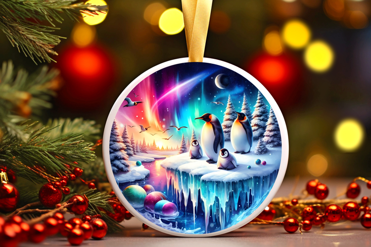 Round Christmass Ornament Sublimation|Clipart