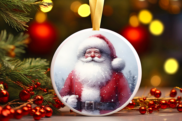 Round Christmass Ornament Sublimation|Clipart