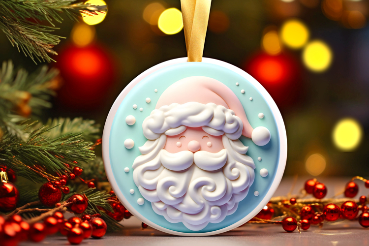 Round Christmass Ornament Sublimation|Clipart