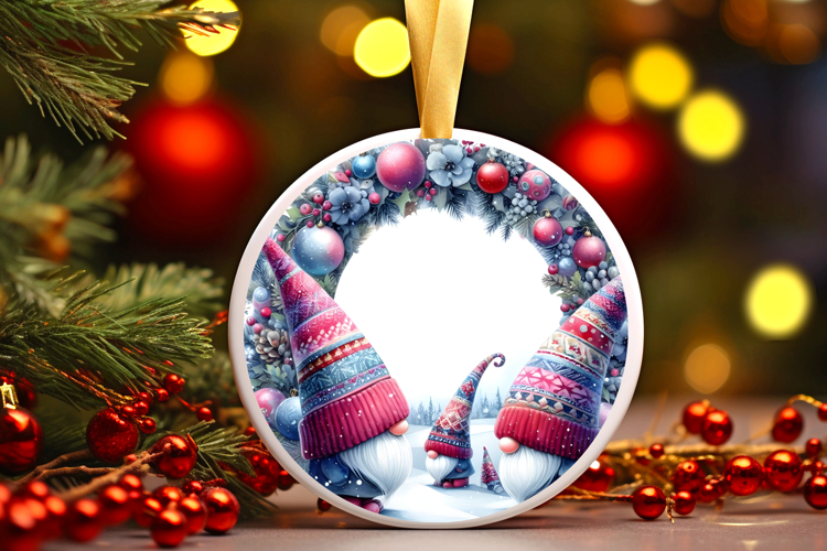 Round Christmass Ornament Sublimation|Clipart