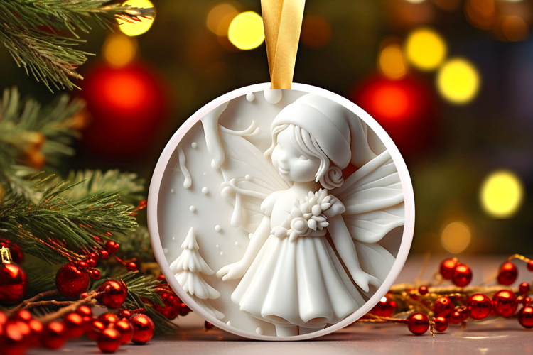 Round Christmass Ornament Sublimation|Clipart
