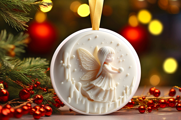 Round Christmass Ornament Sublimation|Clipart