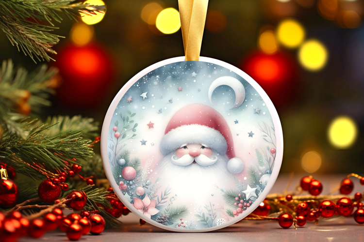 Round Christmass Ornament Sublimation|Clipart