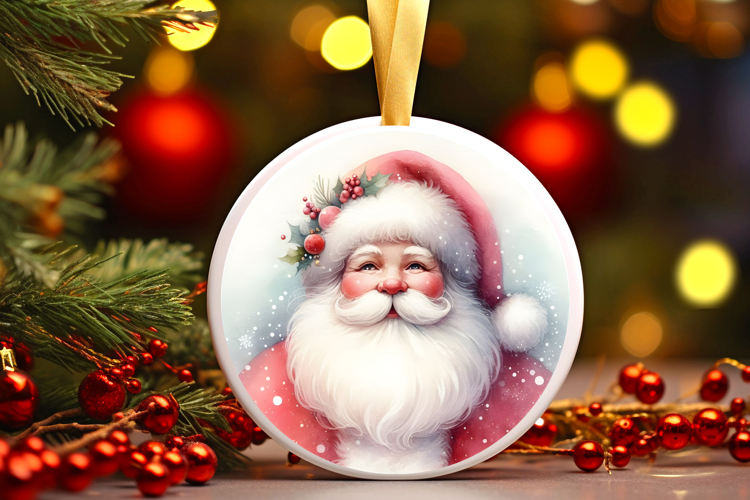 Round Christmass Ornament Sublimation|Clipart