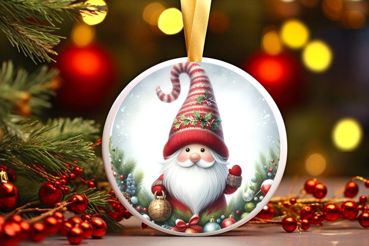 Round Christmass Ornament Sublimation|Clipart