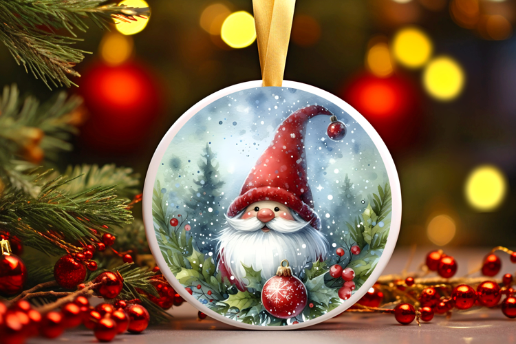 Round Christmass Ornament Sublimation|Clipart