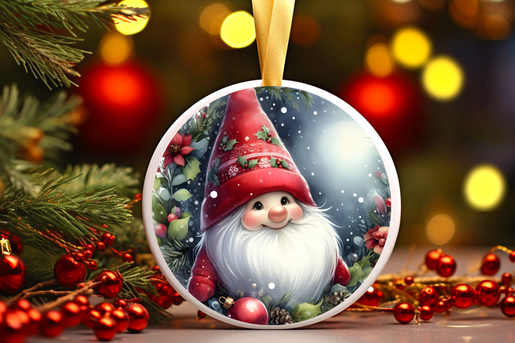 Round Christmass Ornament Sublimation|Clipart