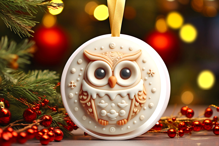 Round Christmass Ornament Sublimation|Clipart