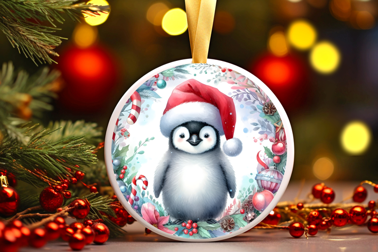 Round Christmass Ornament Sublimation|Clipart