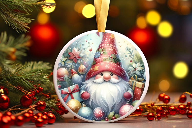 Round Christmass Ornament Sublimation|Clipart