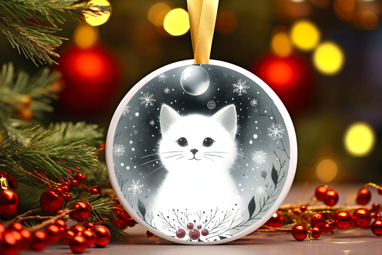 Round Christmass Ornament Sublimation|Clipart