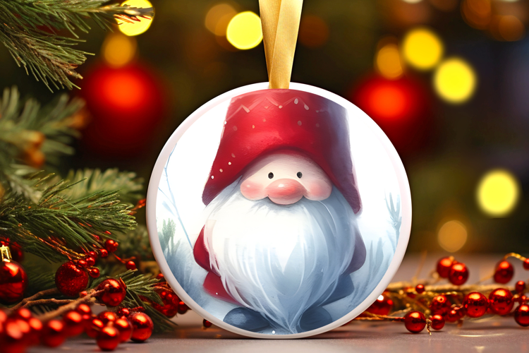 Round Christmass Ornament Sublimation|Clipart