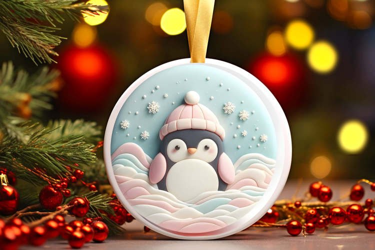 Round Christmass Ornament Sublimation|Clipart
