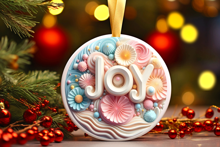 Round Christmass Ornament Sublimation|Clipart
