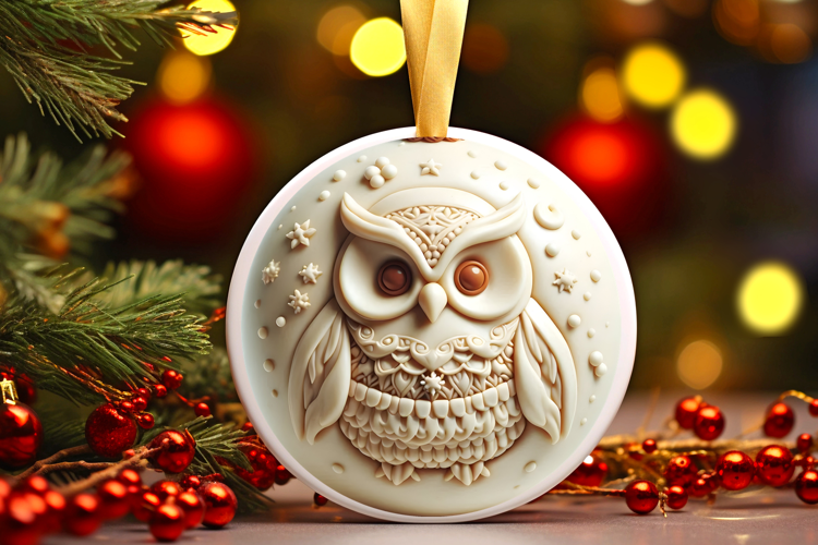 Round Christmass Ornament Sublimation|Clipart