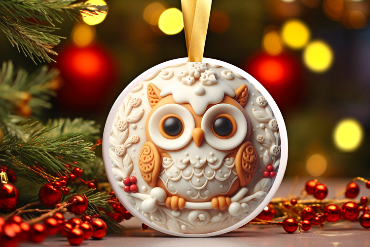 Round Christmass Ornament Sublimation|Clipart