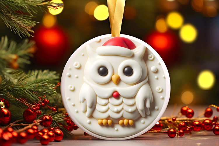 Round Christmass Ornament Sublimation|Clipart