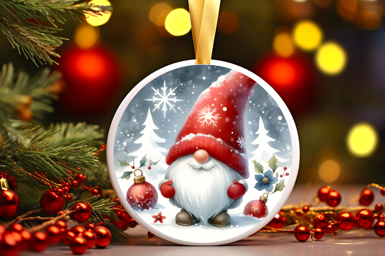Round Christmass Ornament Sublimation|Clipart
