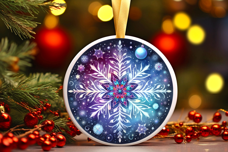 Round Christmass Ornament Sublimation|Clipart