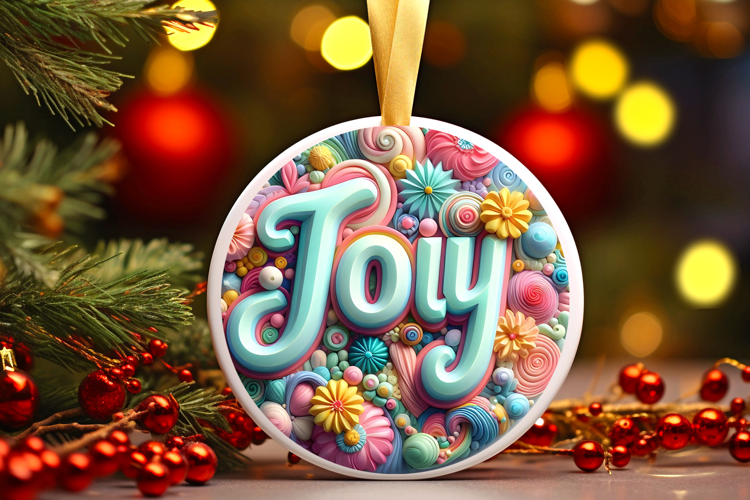 Round Christmass Ornament Sublimation|Clipart