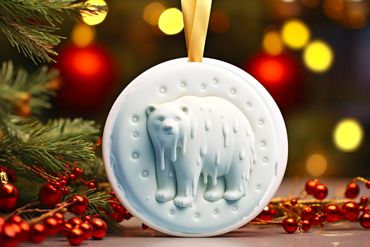 Round Christmass Ornament Sublimation|Clipart