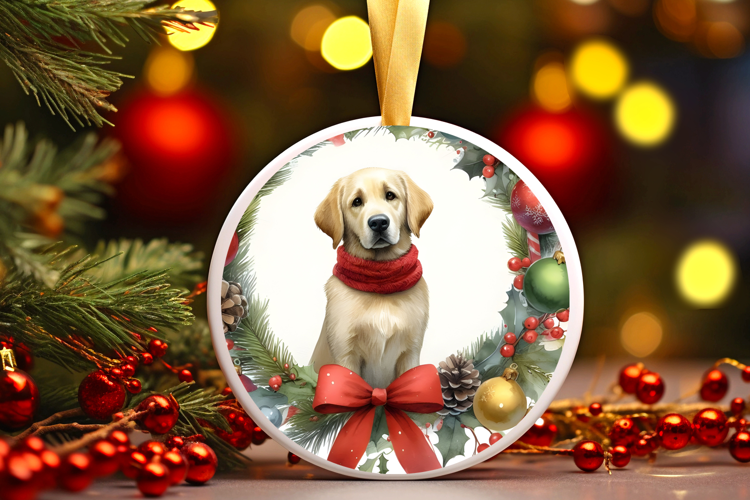 Round Christmass Ornament Sublimation|Clipart