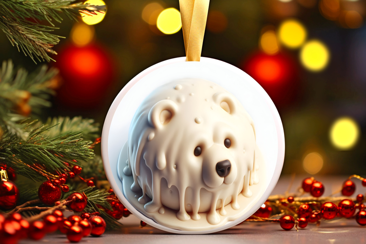 Round Christmass Ornament Sublimation|Clipart