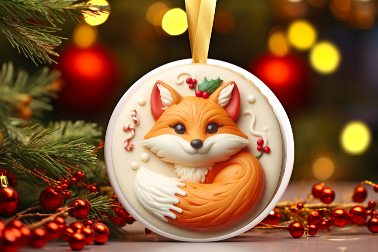 Round Christmass Ornament Sublimation|Clipart